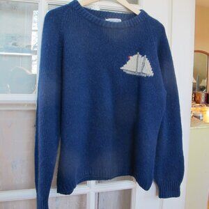 Nova Scotia hand knit, 100% wool pullover, Women's M-L